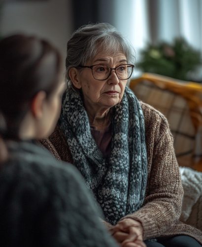 Photo by Vilkasss ai generated, visitor, senior, woman, home, care, conversation, support, elder, bond, caregiver, elderly, warmth, cozy, personal, interaction, visit, healthcare, nurse, family, connection, comfort